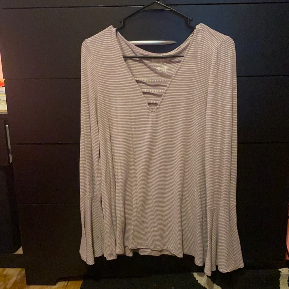 Long sleeve striped t shirt